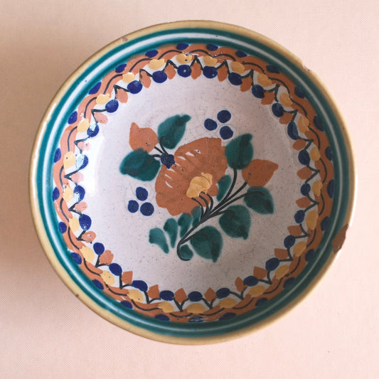 Liten Mexikansk Handmålad Skål