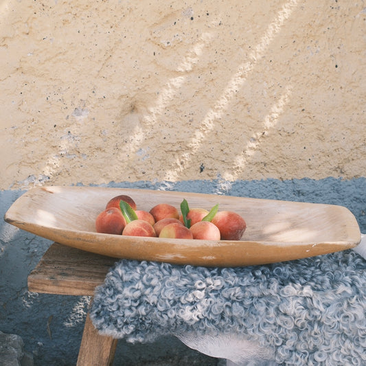 Stort Ljust Trä Tråg