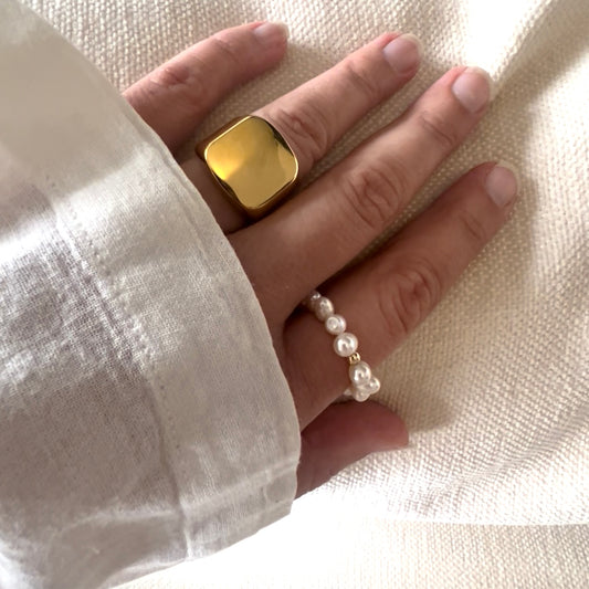 Ring med Sötvattenspärlor