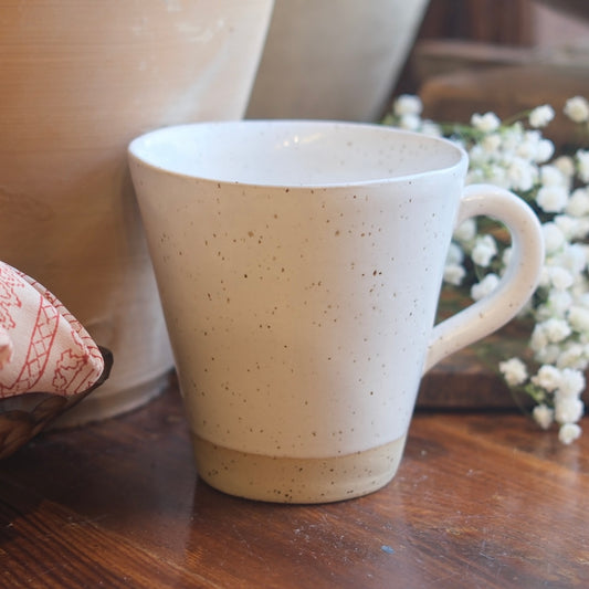 Tuttmugg Te Large - Vit Glasyr