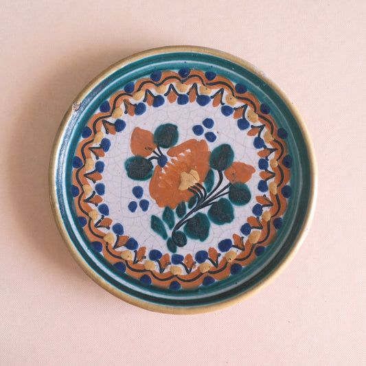 Litet Mexikanskt Handmålat Fat