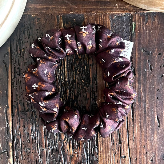 Silkestofs S - Mörkbrun