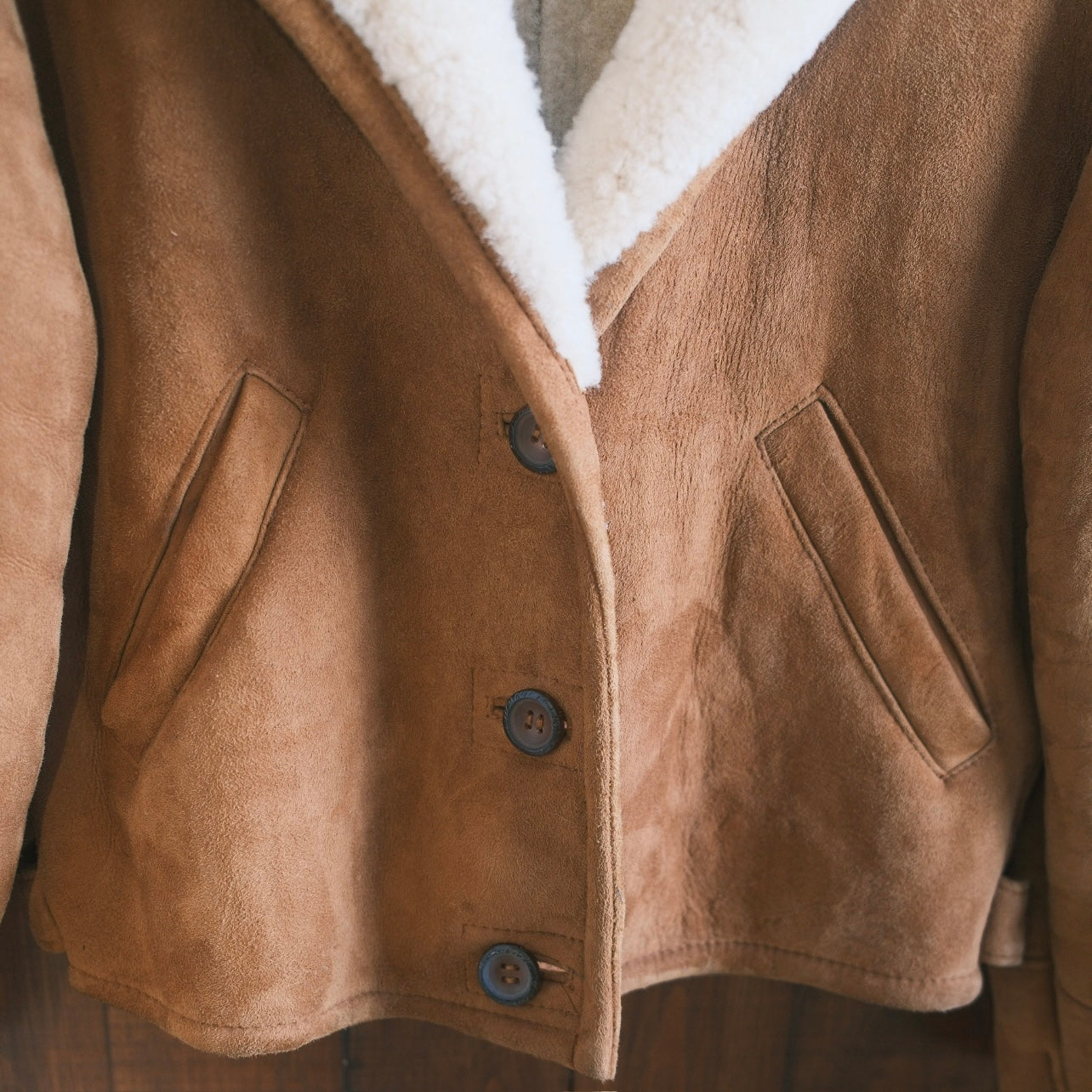 Shearling Jacka Kort
