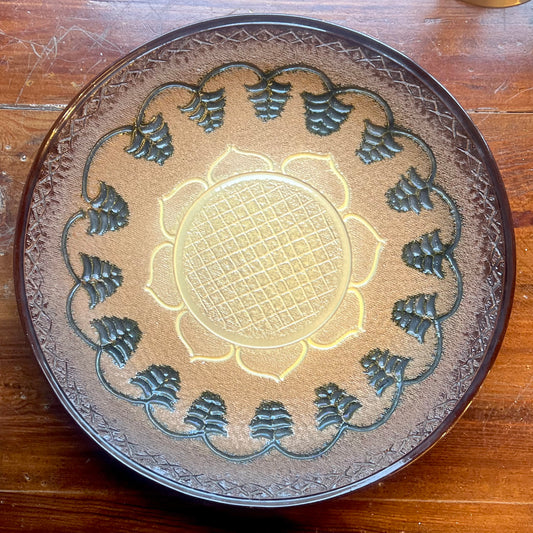 Dekorativt Stort Keramik Fat