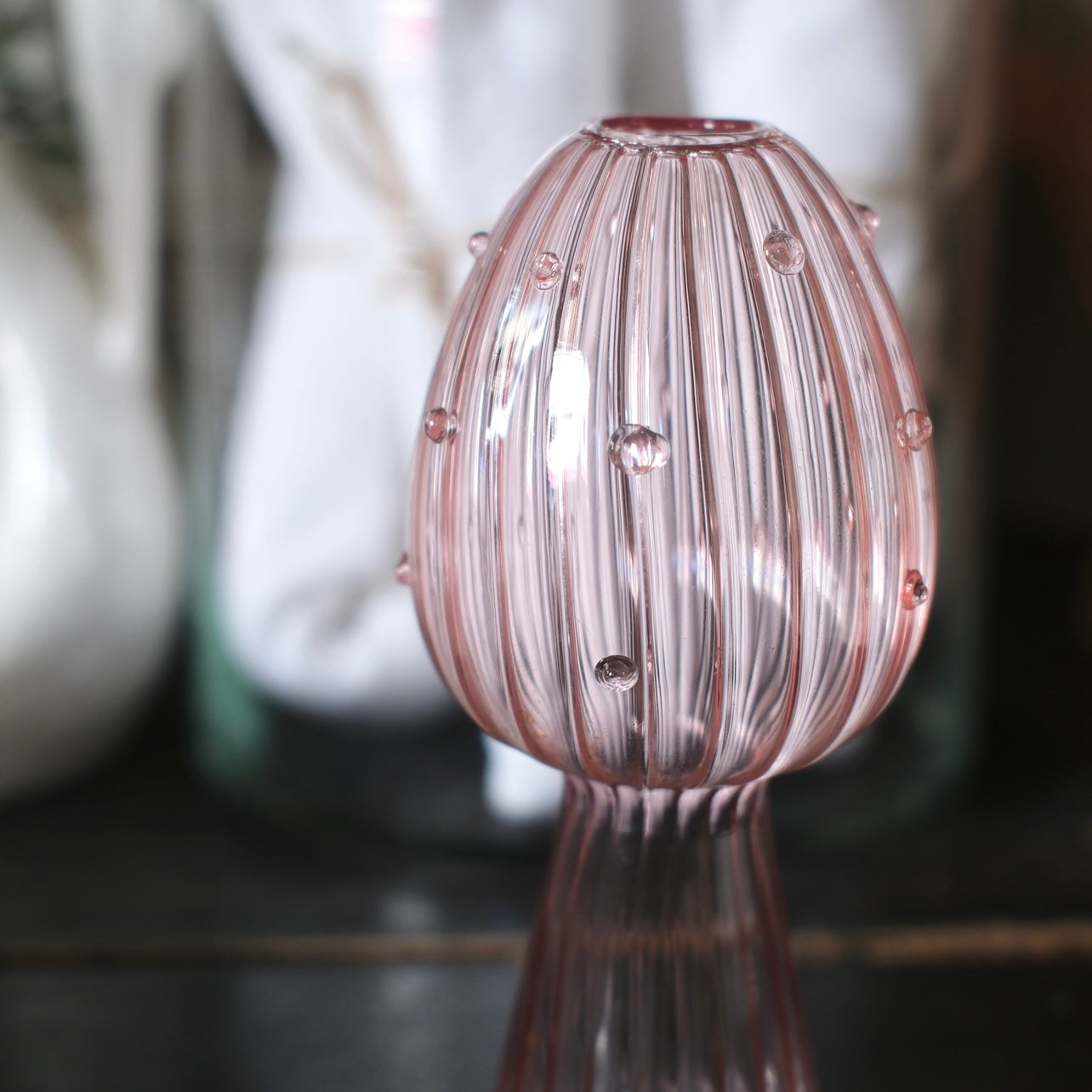Munblåst Rosa Liten Glasvas