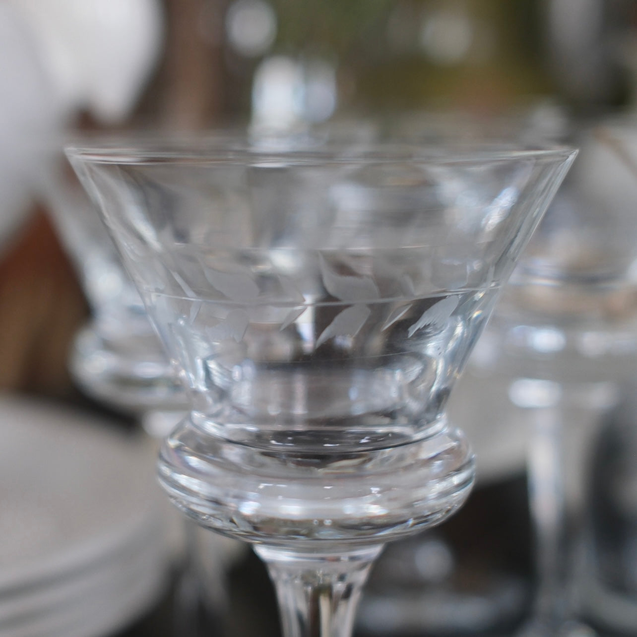 Set med 4 Vintage Vinglas