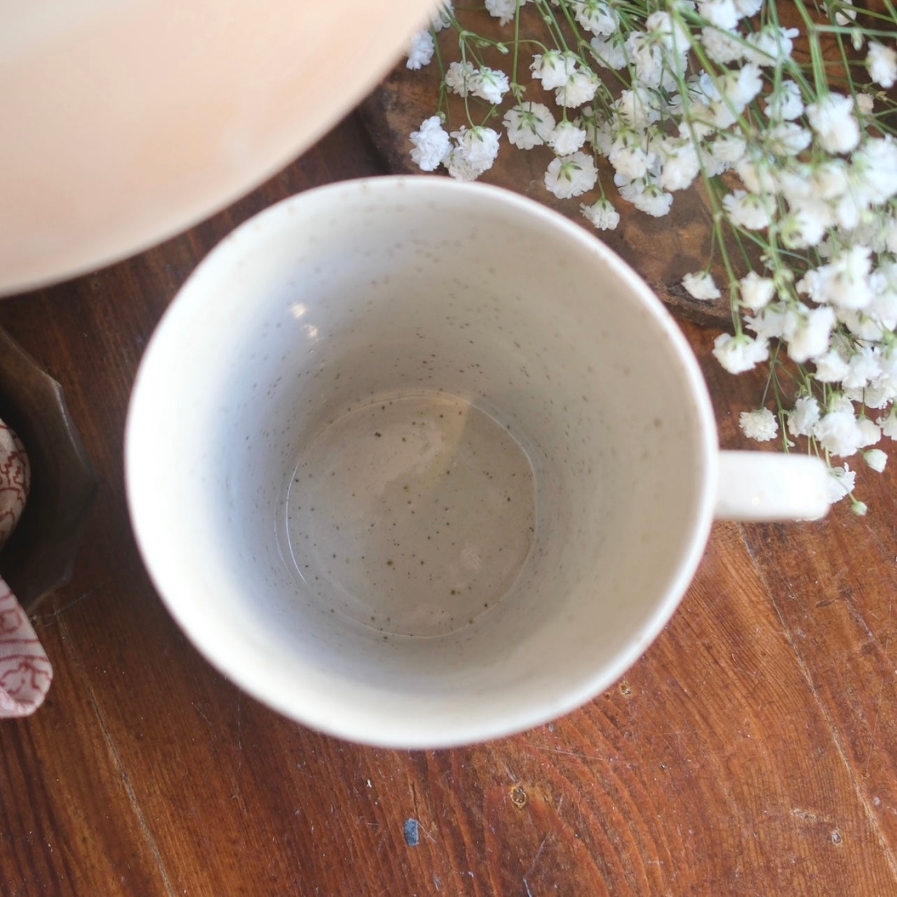 Tuttmugg Te Large Vita Blommor