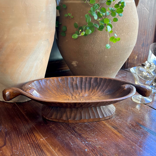 Dekorativ Träskål på Fot