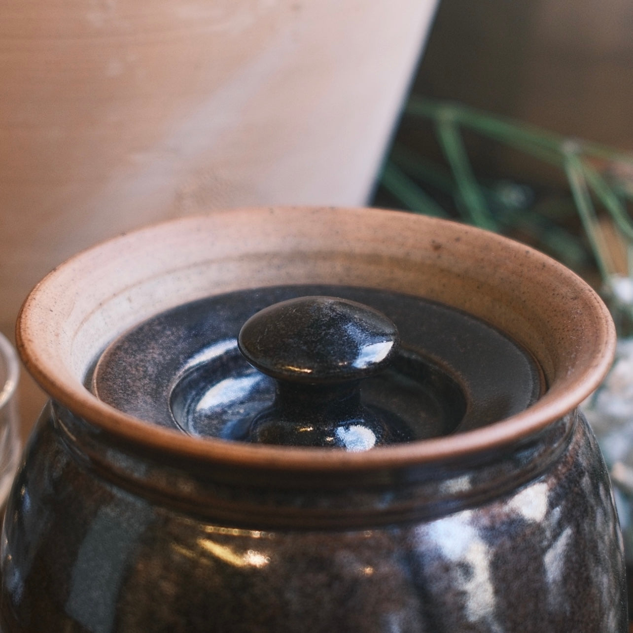 Keramik Burk med Lock