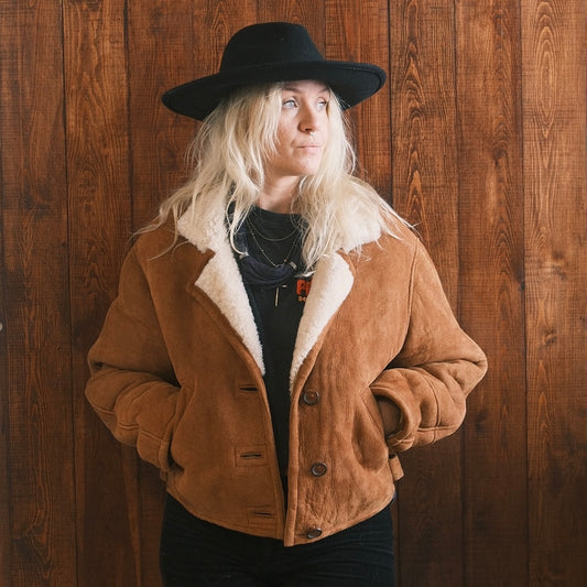 Shearling Jacka Kort