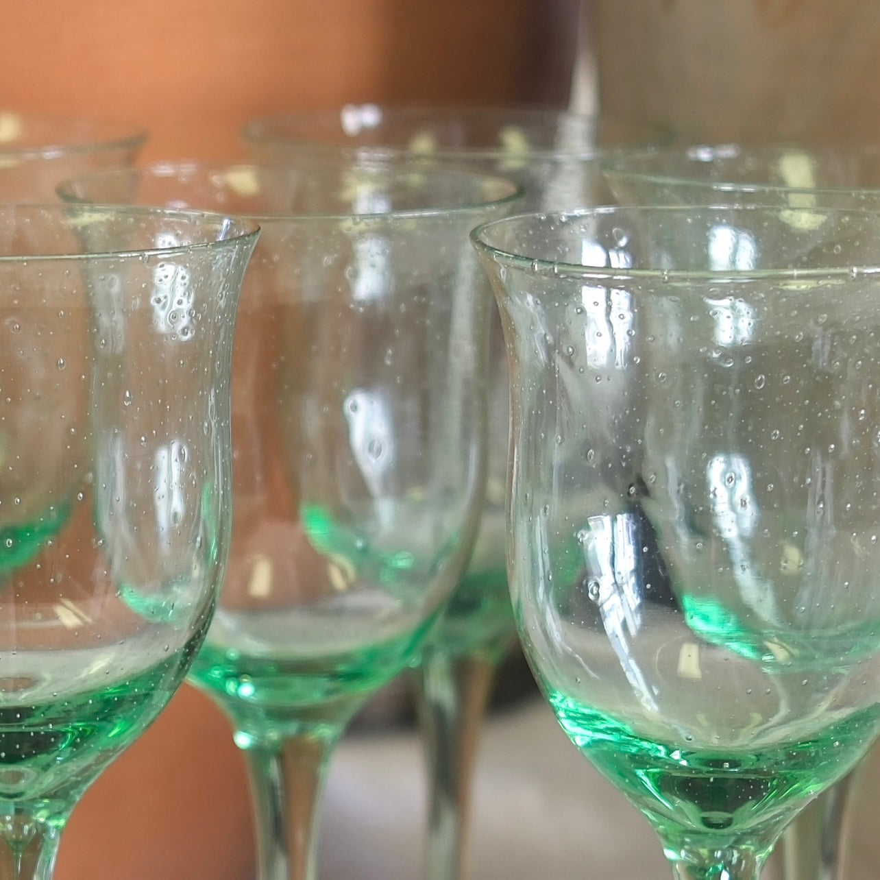 Gröna Recyclade Vinglas
