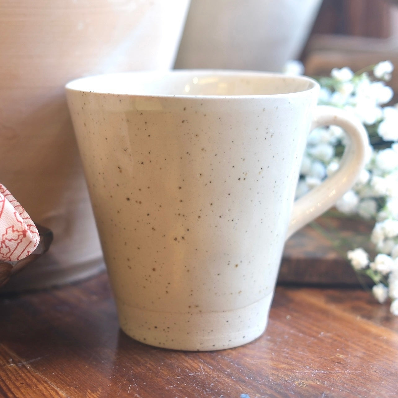 Tuttmugg Te Large - Turkosa Blommor