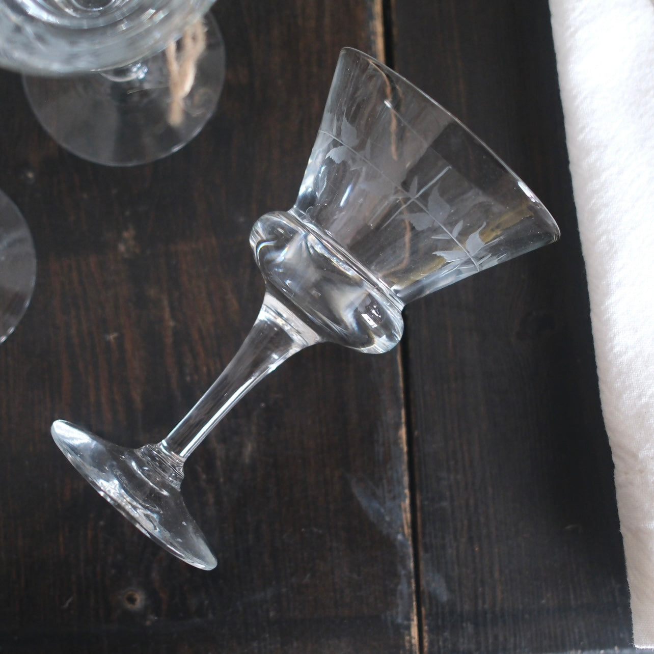 Set med 4 Vintage Vinglas