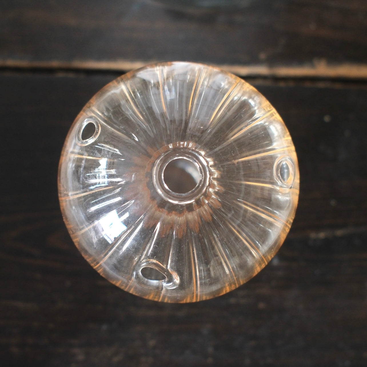 Munblåst Bärnstensfärgad Liten Glasvas