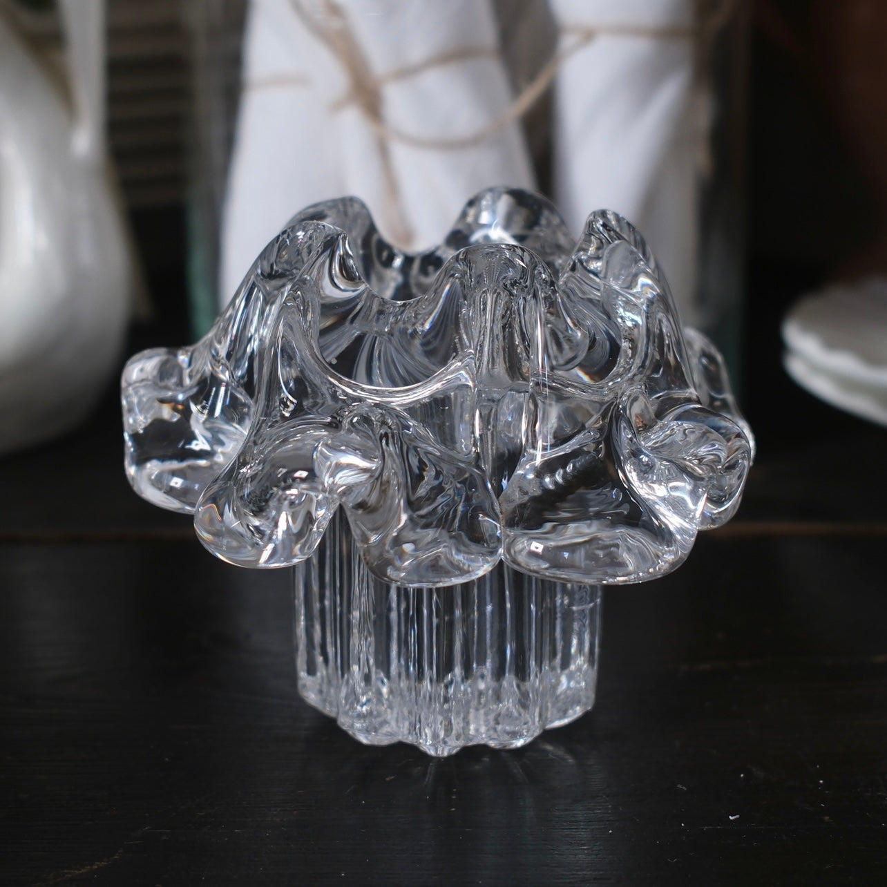 Ljusstake/Ljuslykta i Glas