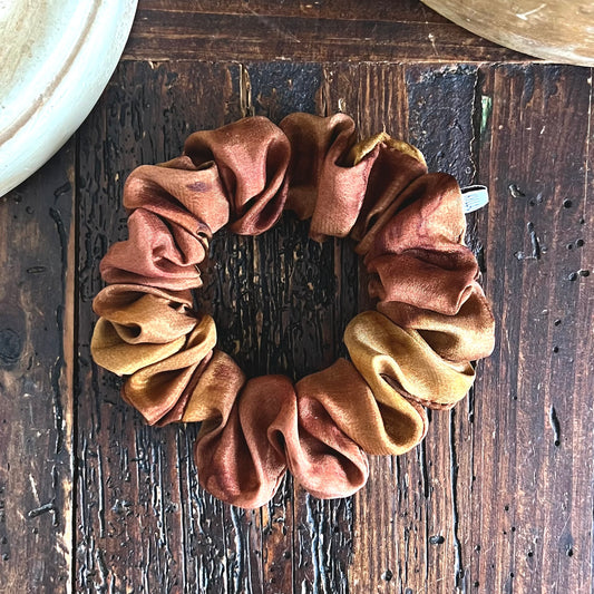 Silkestofs S - Melerad Brun