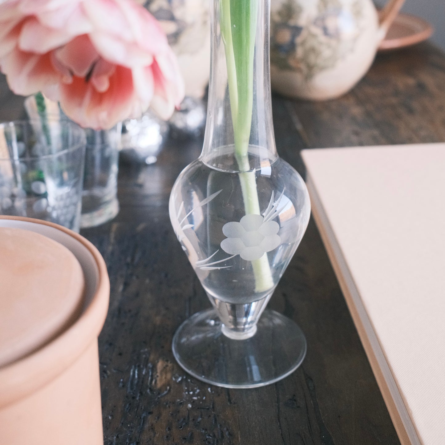 Blomvas Med Blommotiv