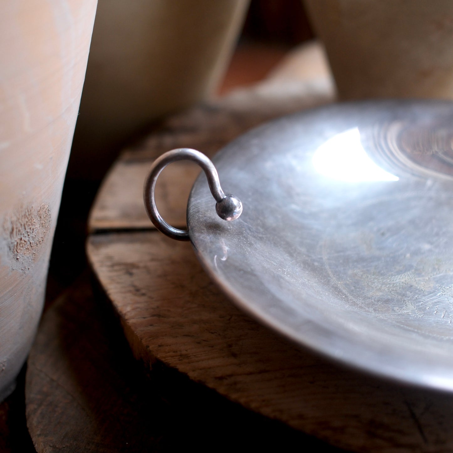Silverskål med Handtag