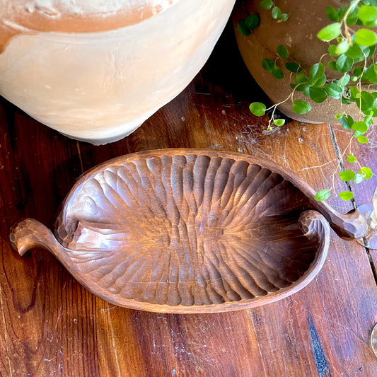 Dekorativ Träskål på Fot