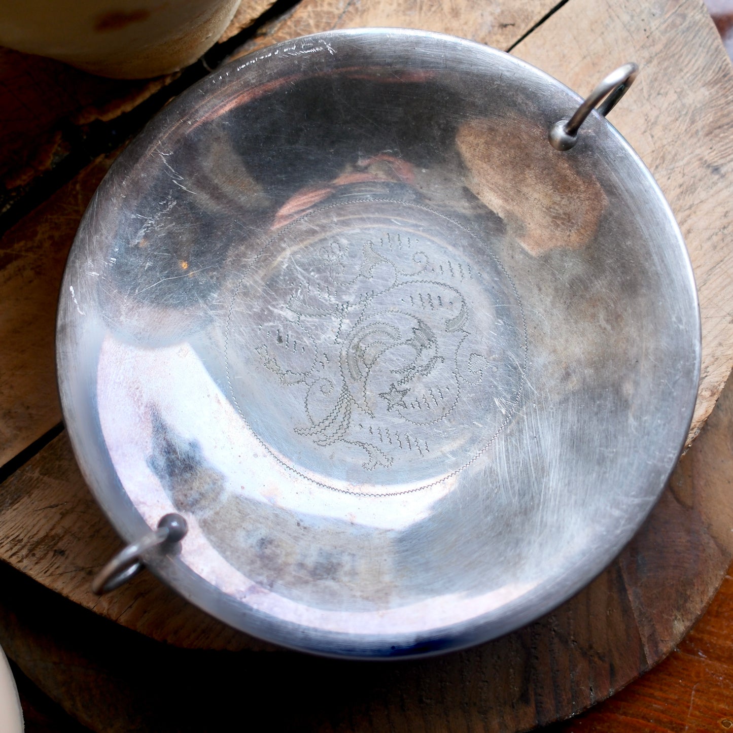 Silverskål med Handtag
