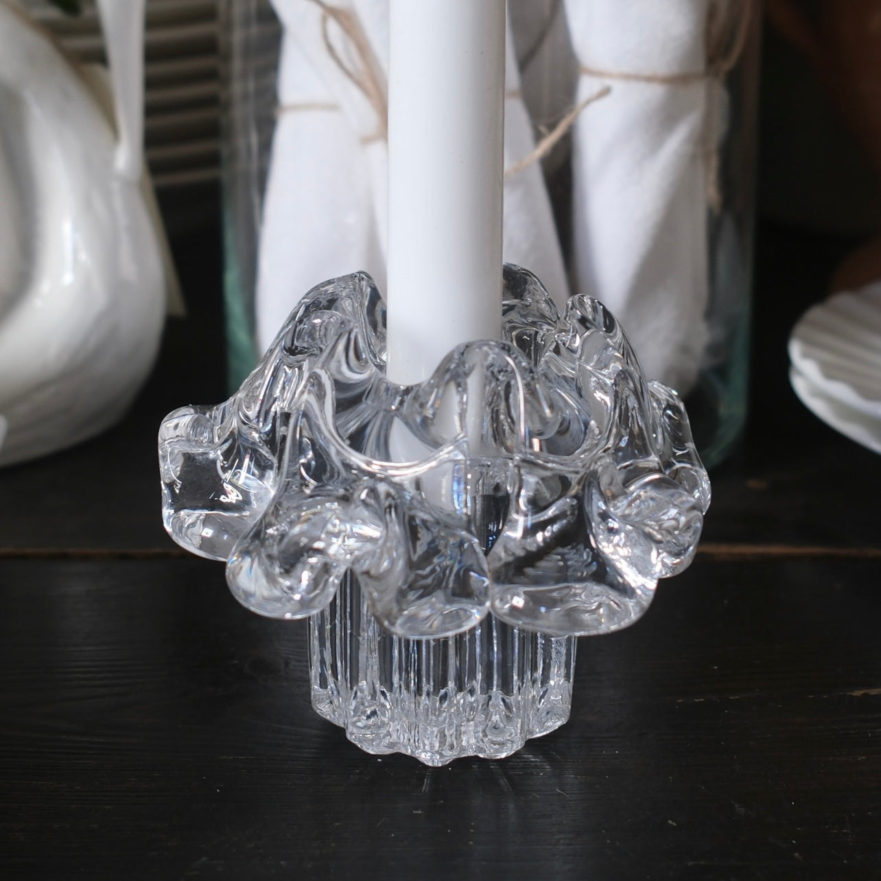 Ljusstake/Ljuslykta i Glas