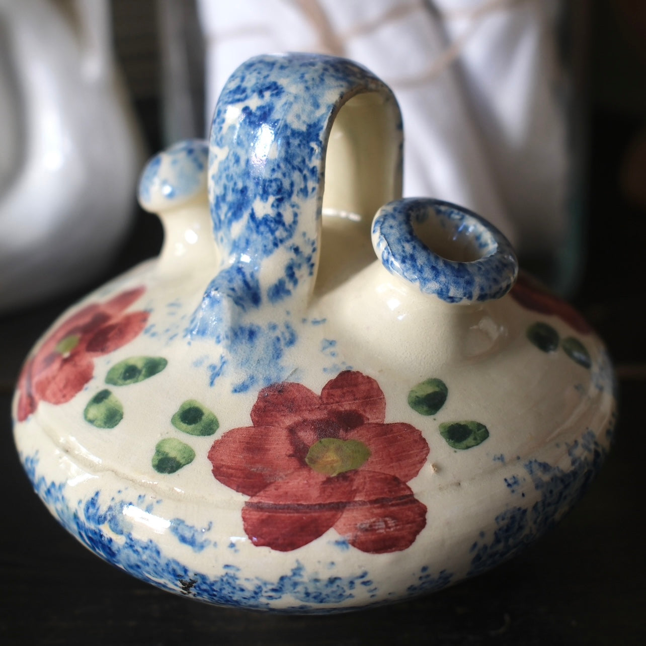Oljekrus med Blommönster